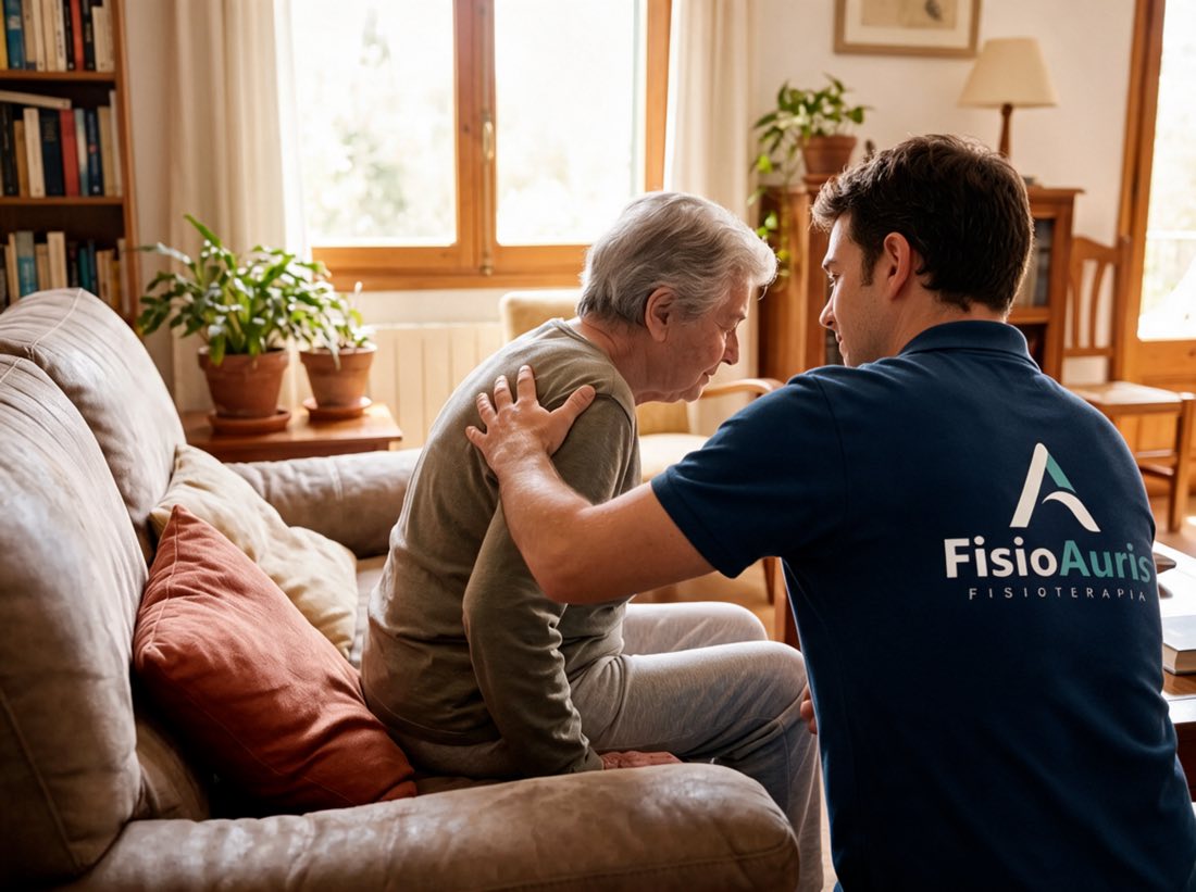 Fisioterapia para personas mayores a domicilio